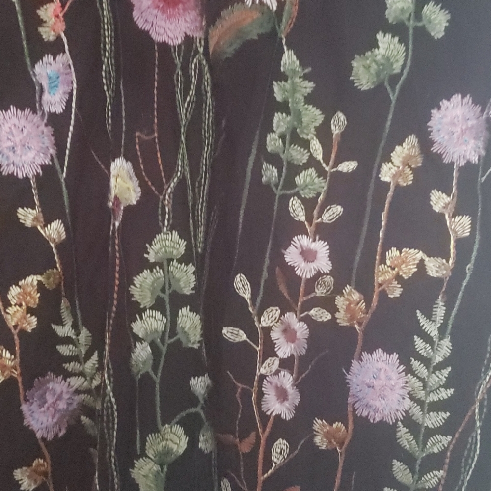She + Sky Beautiful flower embroidered dress.